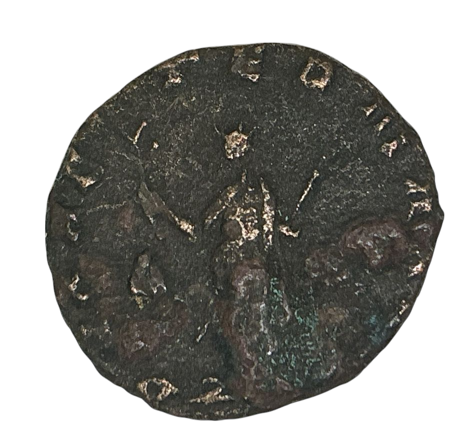 253 - 423AD Small Roman Bronze Coin (Guaranteed Authentic by