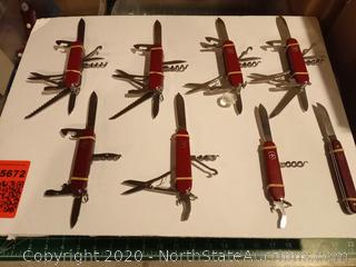 Lot Of Swiss Army Knives