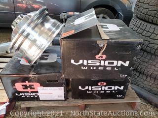 Set Of Vision Wheel Hauler Dually Rims