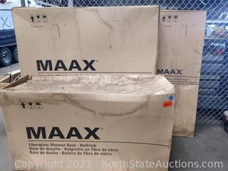 Maax Fiberglass Shower and Tub Wall Set