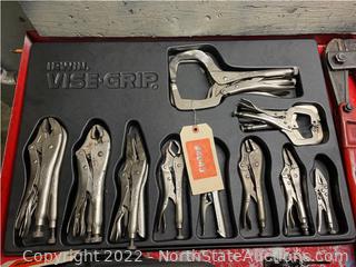 Lot of Irvin Vise Grips  (rm1/on table)