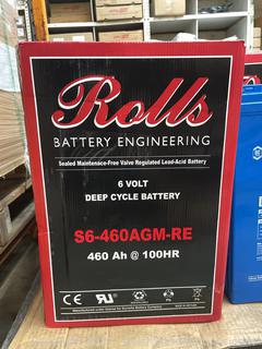 Rolls 6 Volt Deep Cycle Battery S6-460AGM-RE
