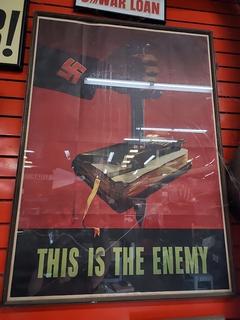 WWII "THIS IS THE ENEMY" Propaganda Poster