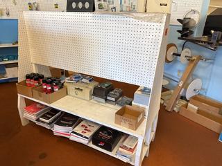 Commercial Pegboard Display Shelf