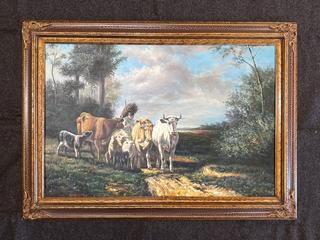 Returning from Pasture Oil Painting