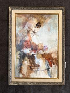 Girl In Bonnet Oil Painting 