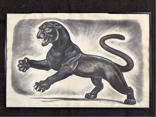 Black Panther Colored Pencil