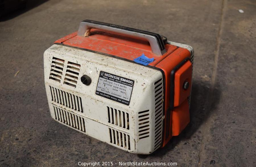 Honda EM400 Generator Auction | North State Auctions