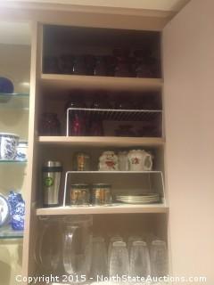 Red Colored Glassware and More