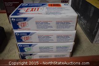 Lot of Exit Signs