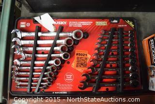 HUSKY 20-Piece Combination Ratcheting Wrench Set