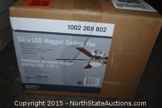 52in LED Hugger Ceiling Fan 