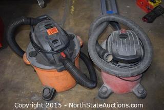 Lot of Shop Vacs